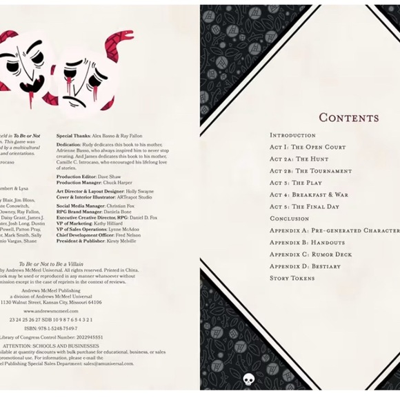 To Be or Not to Be a Villain Role Playing Game Book - Picture 3 of 6